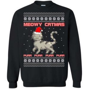 Cat Meowy Catmas Ugly Christmas Sweater Apparel