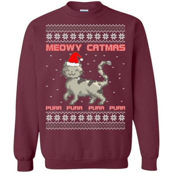 Cat Meowy Catmas Ugly Christmas Sweater Apparel