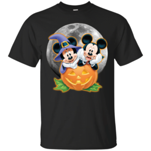 Mickey and Minnie pumpkin Halloween T Shirt Apparel