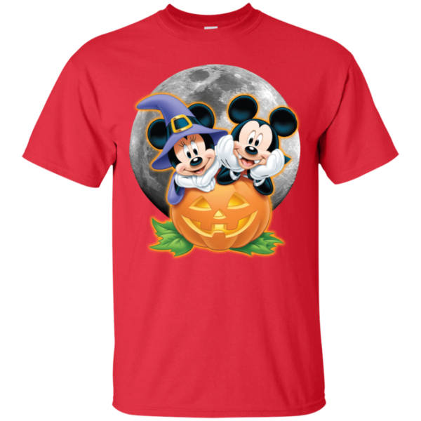 Mickey and Minnie pumpkin Halloween T Shirt Apparel