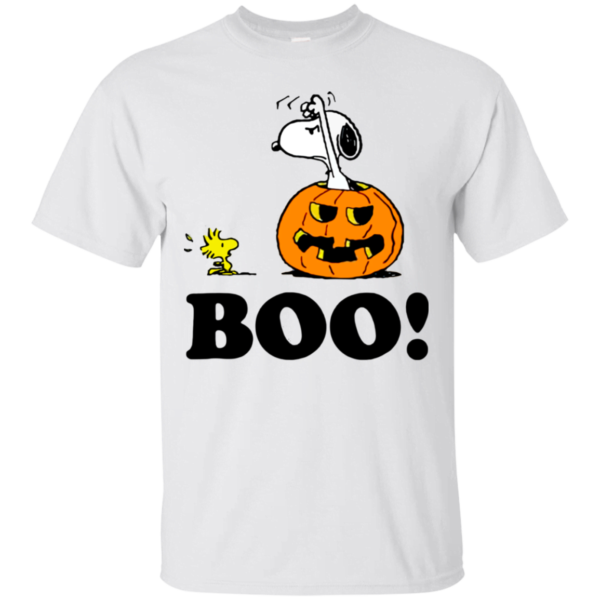 Peanuts Halloween Snoopy Woodstock BOO T Shirt Apparel