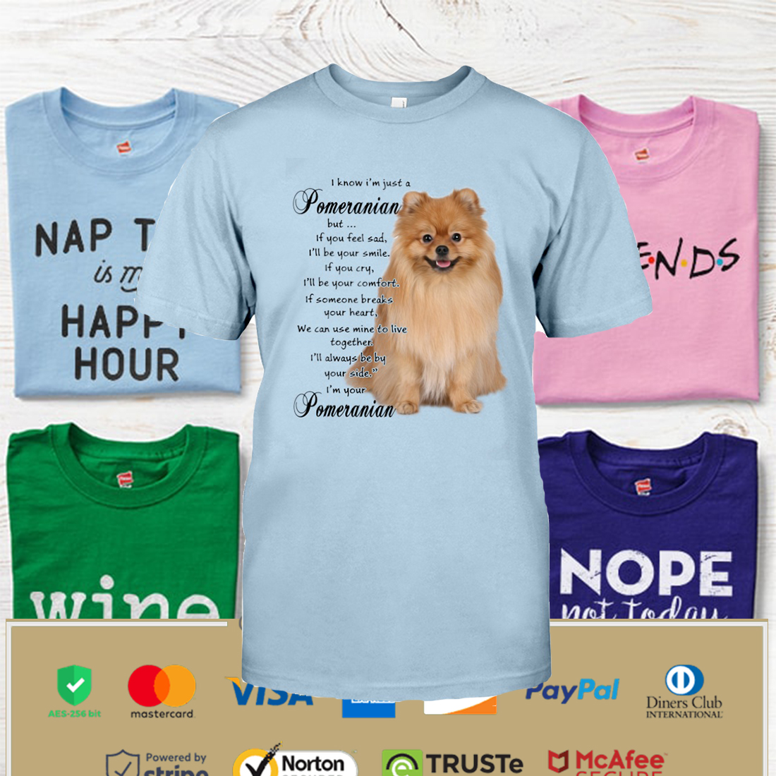 Pomeranian Together Shirt Apparel Pomeranian Together Shirt Apparel