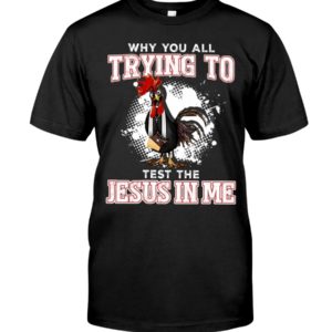 Why You All Trying To TestThe Jesus In Me Shirt Apparel