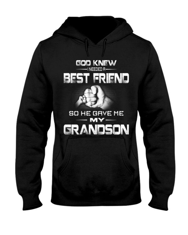 God Knew I Needed A Best Friend Grandpa and Grandson Shirt Apparel