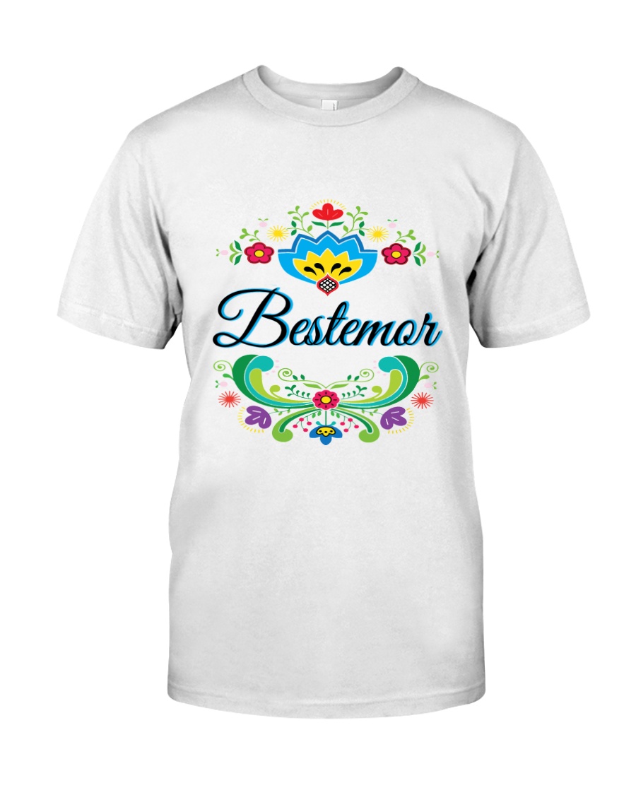 BESTEMOR NORWEGIAN ROSEMALING Classic Shirt Apparel BESTEMOR NORWEGIAN ROSEMALING Classic Shirt Apparel