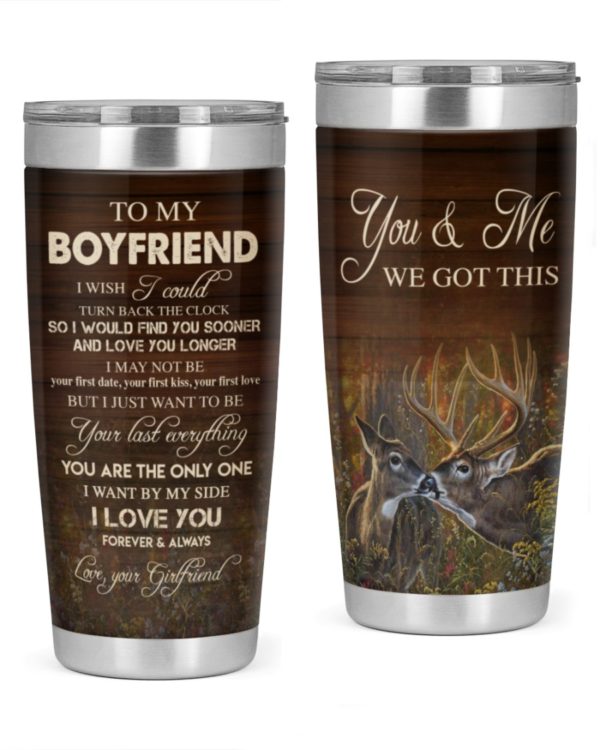 YOU AND ME LOVELY GIFT FOR BOYFRIEND 20oz Tumbler Apparel