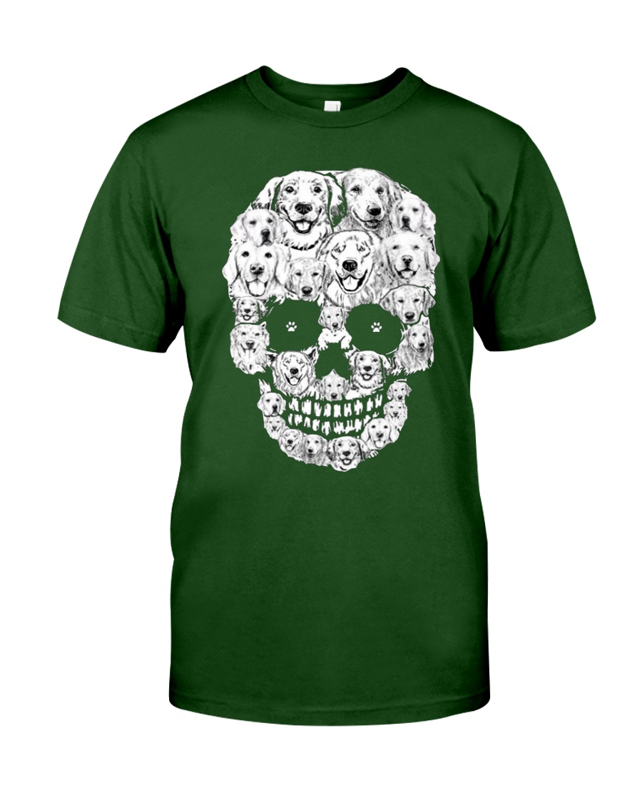 Golden Retriever Skull Shirt Apparel Golden Retriever Skull Shirt Apparel
