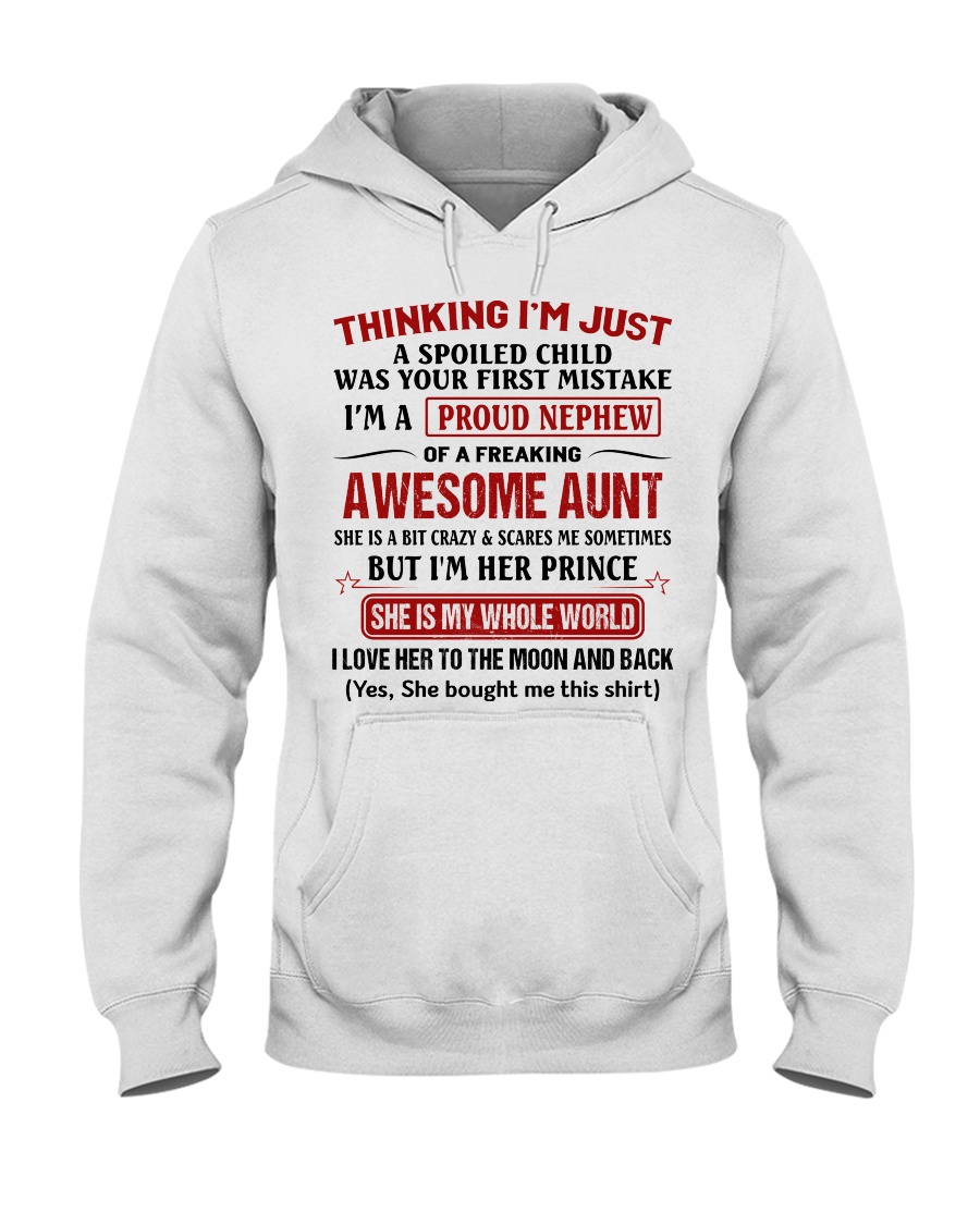 I'M A PROUD NEPHEW OF A FREAKING AWESOME AUNT Youth Shirt Apparel I'M A PROUD NEPHEW OF A FREAKING AWESOME AUNT Youth Shirt Apparel