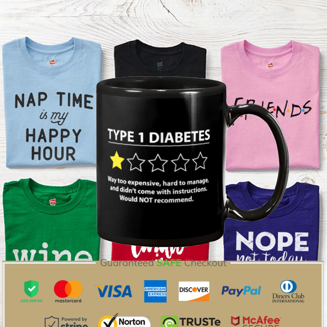 Diabetes Awareness Type 1 Diabetes Mug Apparel