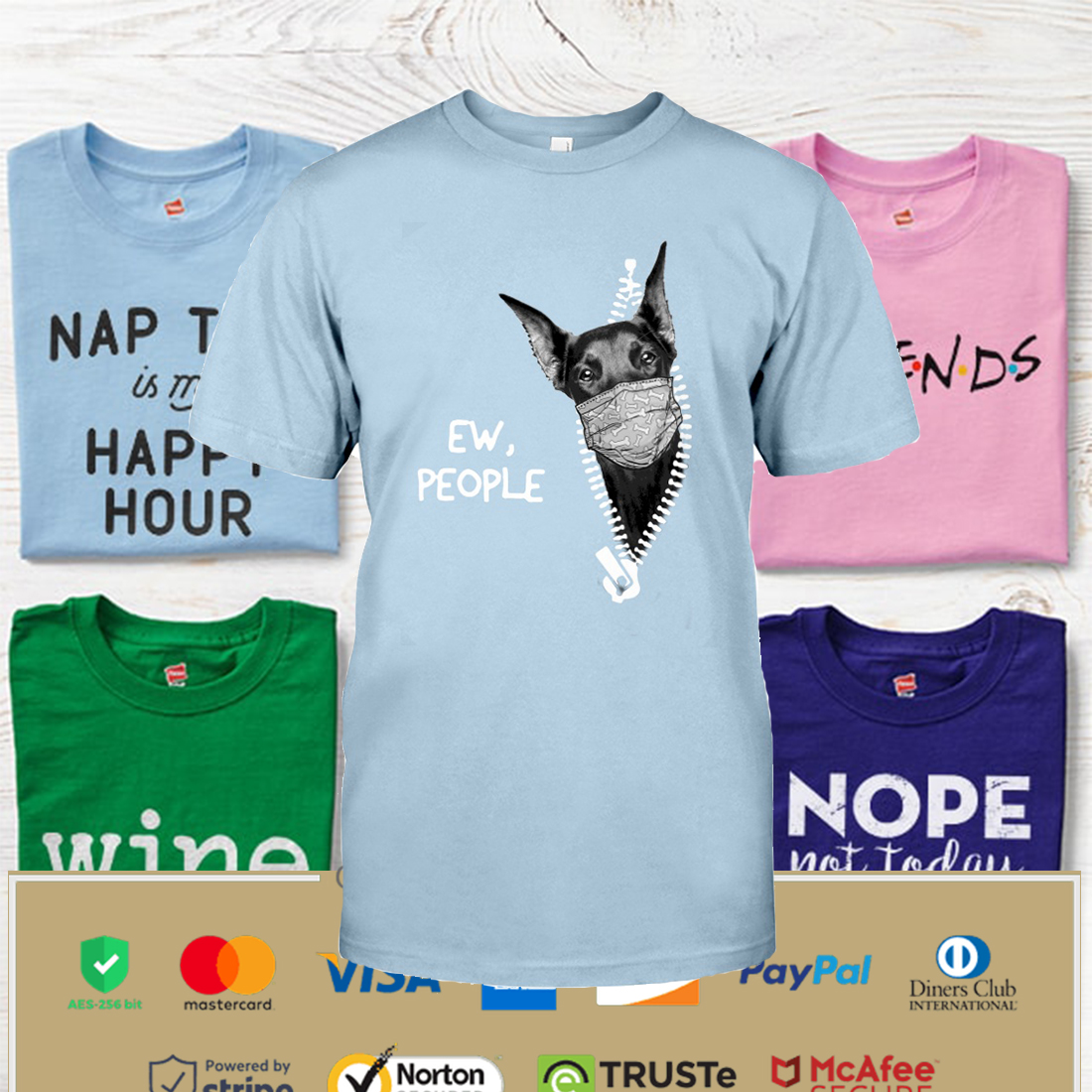 Doberman Zipper Shirt Apparel Doberman Zipper Shirt Apparel