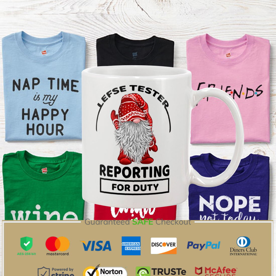 LEFSE TESTER REPORTING FOR DUTY Mug Apparel LEFSE TESTER REPORTING FOR DUTY Mug Apparel