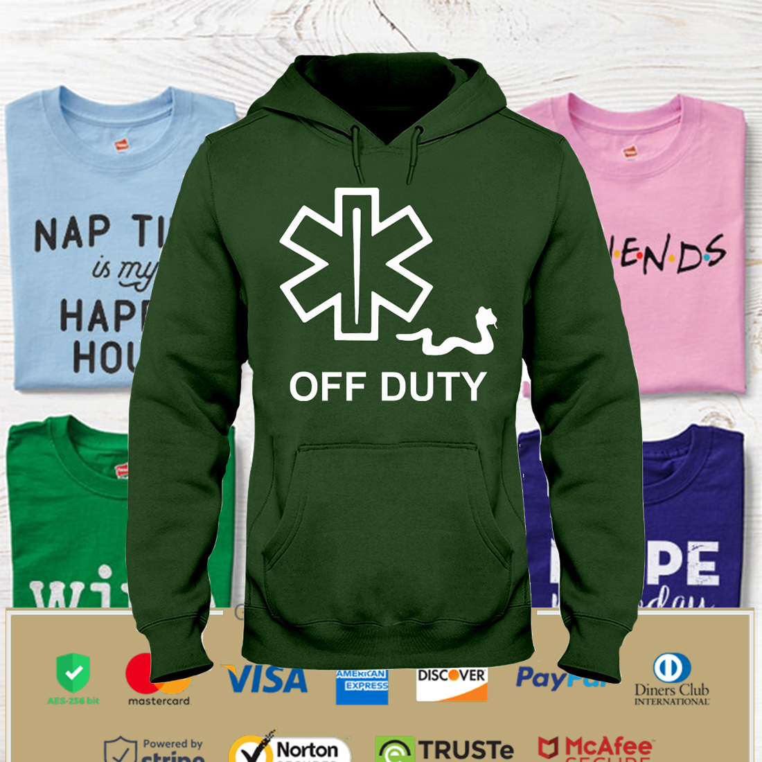 Off Duty Hooded Sweatshirt Apparel