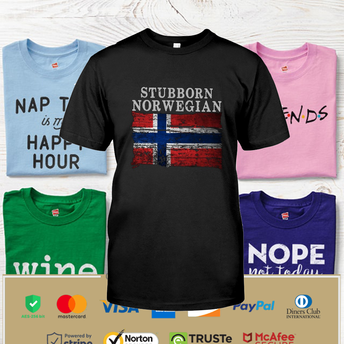 STUBBORN NORWEGIAN Shirt, Hoodie Apparel