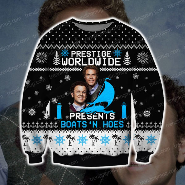 Step Brothers Knitting Pattern 3D Print Ugly Christmas Sweater Jisubin Apparel