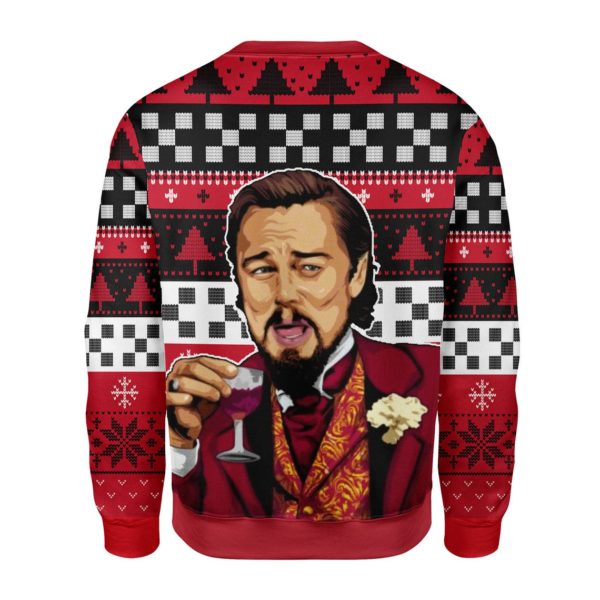 Leonardo DiCaprio Laughing 3D Christmas Sweatshirt Jisubin Apparel