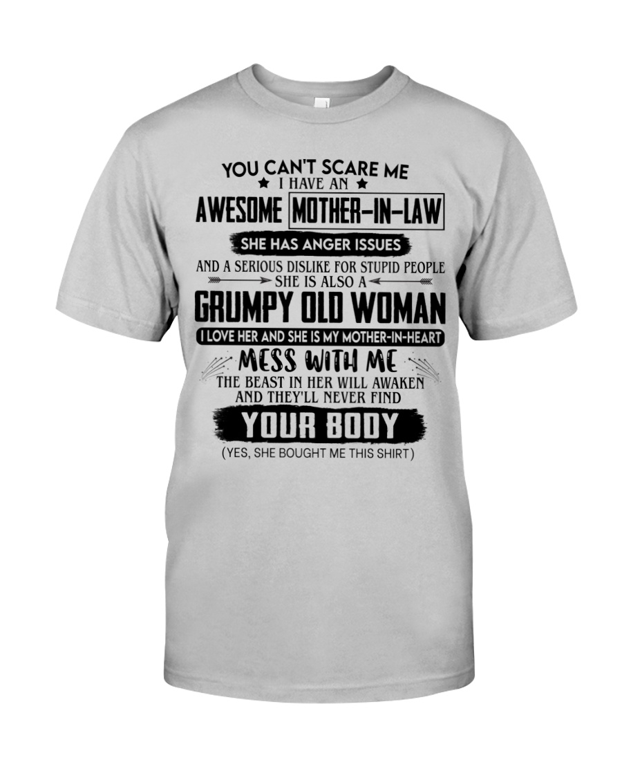 I HAVE AN AWESOME MOTHER IN LAW Shirt Apparel I HAVE AN AWESOME MOTHER IN LAW Shirt Apparel