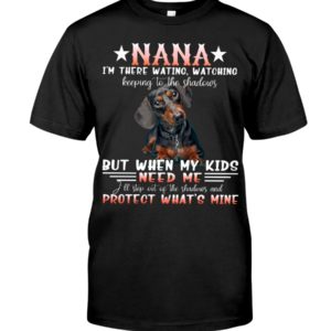 Dachshund Nana Shirt, Hooded Sweatshirt, Long Sleeve Tee Apparel