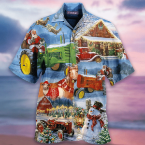 Christmas Farm Hawaiian Shirt Jisubin Apparel