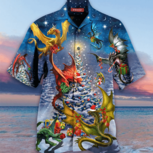 Christmas Dragon Family Reunion Hawaiian Shirt Jisubin Apparel