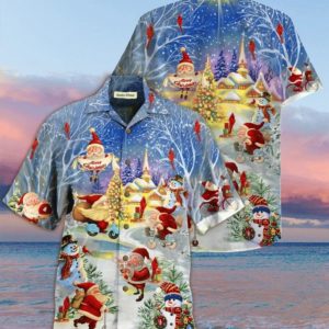 Stay Cool Santa Claus Hawaiian Shirt Jisubin Apparel