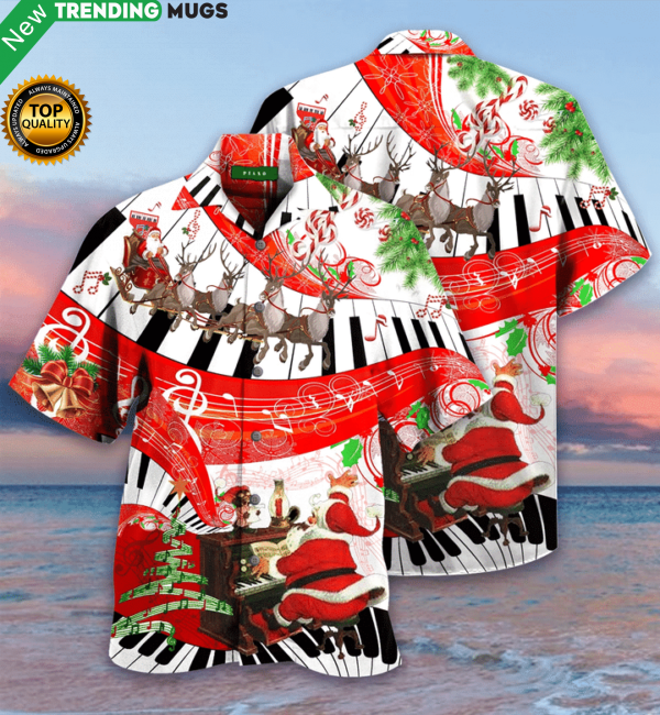 Christmas Piano Hawaiian Shirt Jisubin Apparel