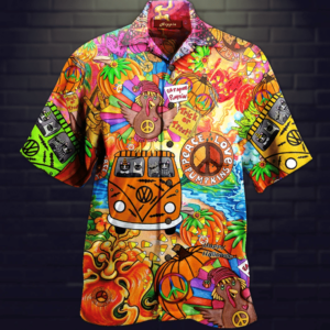 Hippie Halloween Hawaiian Shirt Jisubin Apparel