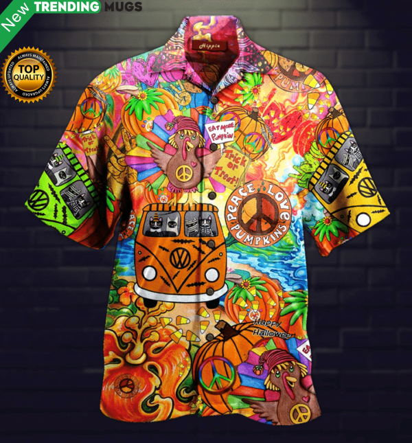 Hippie Halloween Hawaiian Shirt Jisubin Apparel