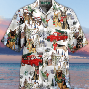 All I Want For Christmas Are German Shepherds Hawaiian Shirt Jisubin Apparel