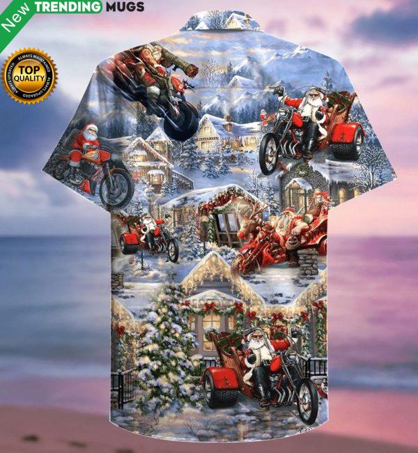 Amazing Santa Biker Hawaiian Shirt Jisubin Apparel