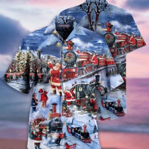 Train To Christmas Hawaiian Shirt Jisubin Apparel
