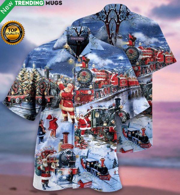 Train To Christmas Hawaiian Shirt Jisubin Apparel