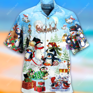 Penguins Merry Christmas Hawaiian Shirt Jisubin Apparel