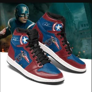 Captain America Jordan Sneakers Shoes Pgc Shoes & Sneaker
