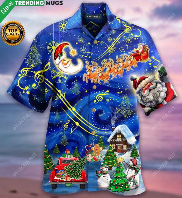 Christmas Sky Hawaiian Shirt Jisubin Apparel