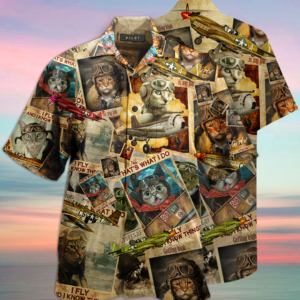 Amazing Pilot Cat Hawaiian Shirt Jisubin Apparel