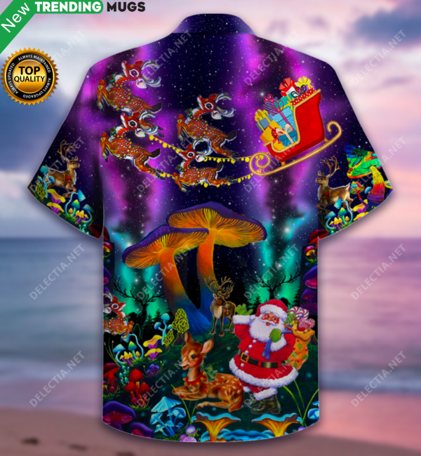 Mushroom Funny Christmas Hawaiian Shirt Jisubin Apparel