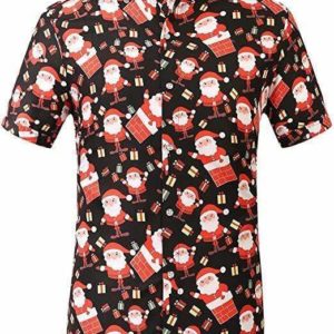Santa Claus Holiday Party Christmas Hawaiian Shirt Jisubin Apparel
