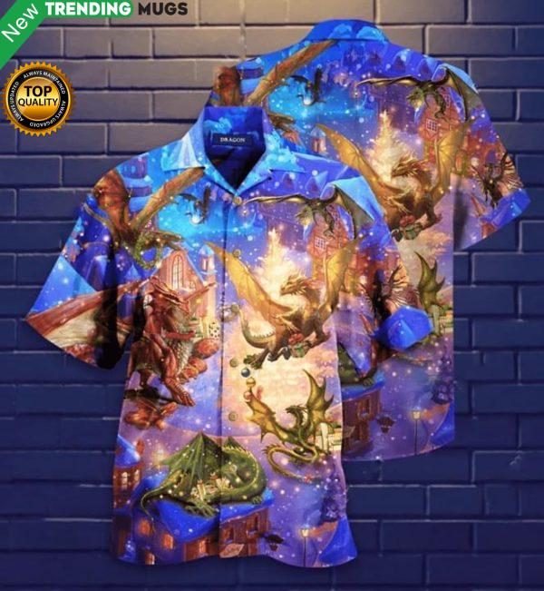 Believe In The Magic Of Christmas Dragon Hawaiian Shirt Jisubin Apparel