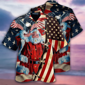 Patriotism America Christmas Hawaiian Shirt Jisubin Apparel