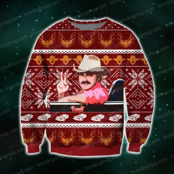 Bandit Knitting Pattern 3D Print Ugly Christmas Sweater Jisubin Apparel