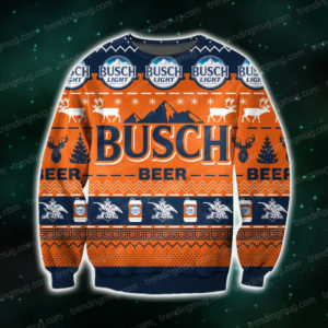 Busch Beer Kniting Pattern 3D Print Ugly Sweater Jisubin Apparel