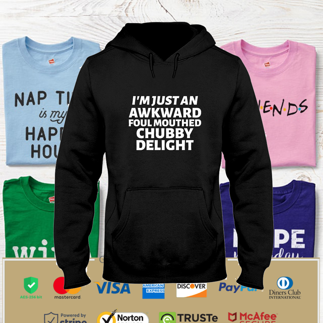 Chubby Delight Hooded Sweatshirt Apparel