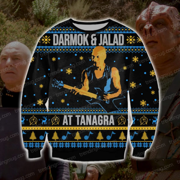 Darmok And Jalad At Tanagra Knitting Pattern 3D Print Ugly Sweater Jisubin Apparel