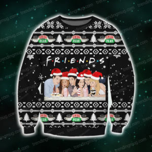 Friends Knitting Pattern 3D Print Ugly Sweater Jisubin Apparel