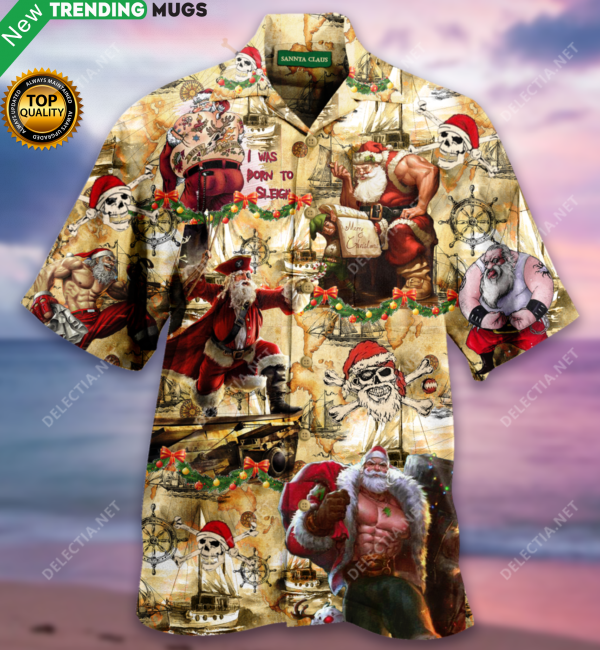 Pirate Santa Claus Christmas Hawaiian Shirt Jisubin Apparel