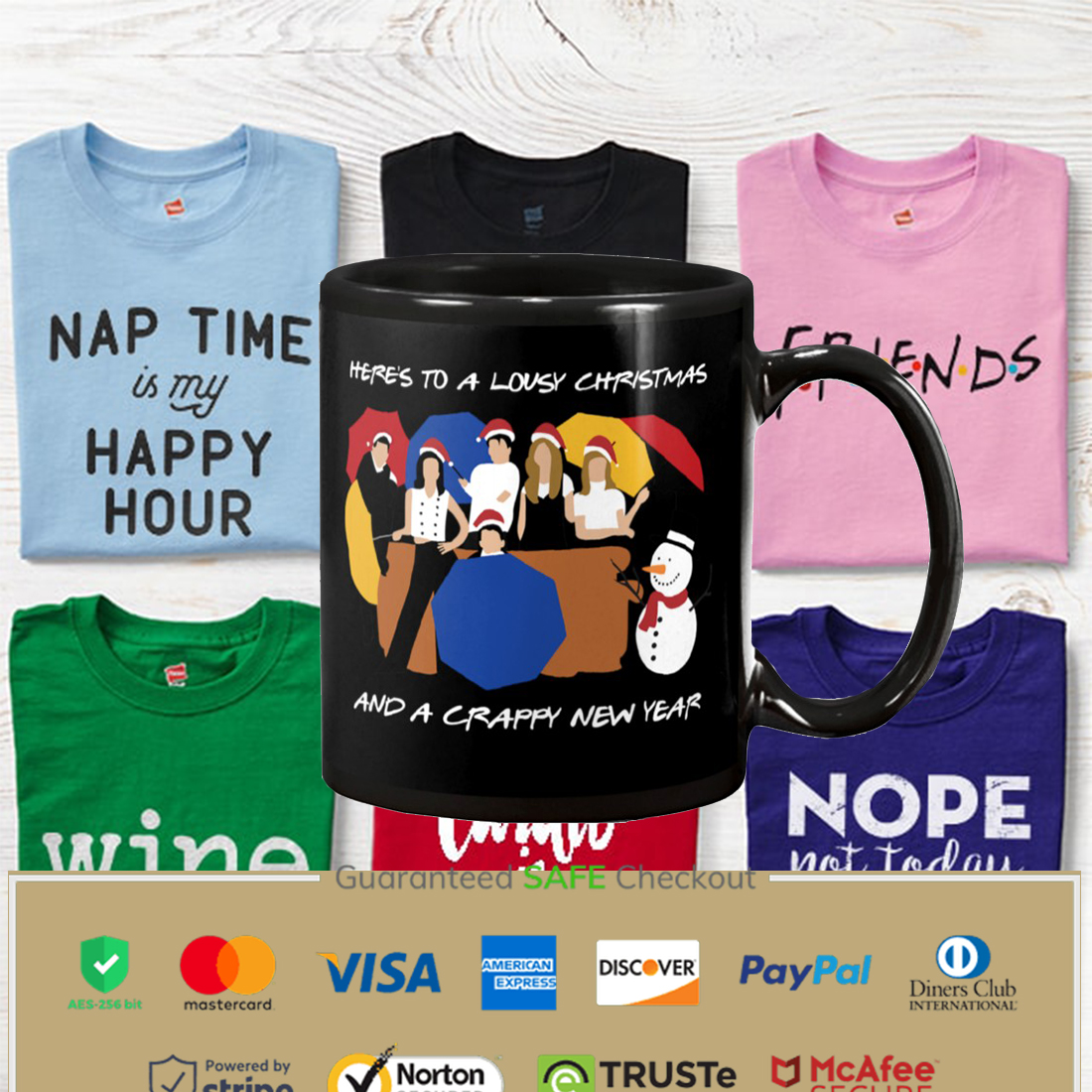 Here’s To A Lousy Christmas And A Crappy New Year Mug Apparel Here’s To A Lousy Christmas And A Crappy New Year Mug Apparel
