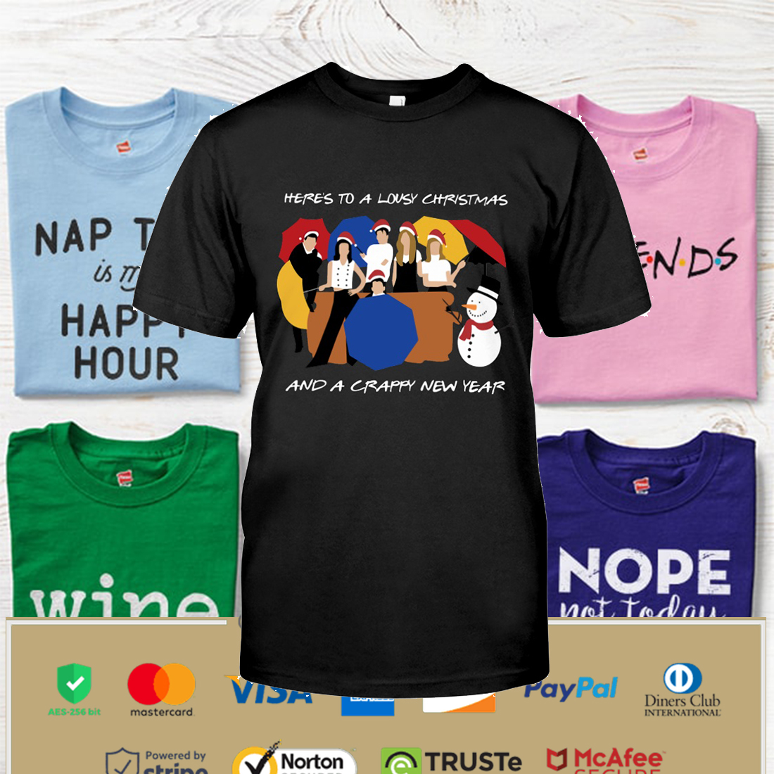 Here's To A Lousy Christmas And A Crappy New Year Shirt, Hoodie Apparel