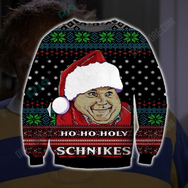 Ho Ho Holy Schnikes Knitting Pattern 3D Print Ugly Christmas Sweater Jisubin Apparel