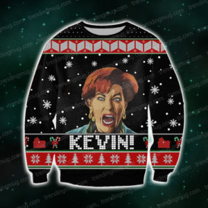 Home Alone Knitting Pattern 3D Print Ugly Sweater Jisubin Apparel