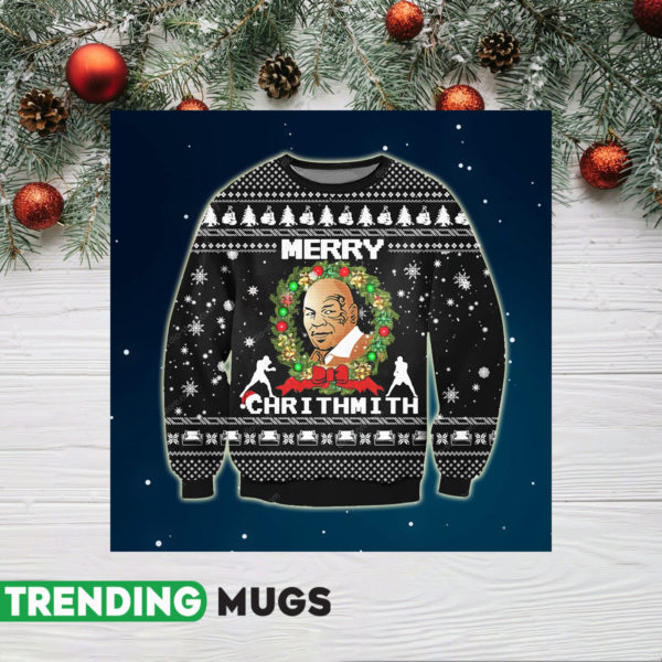 Mike Tyson Knitting Pattern 3D Print Ugly Sweater Jisubin Apparel